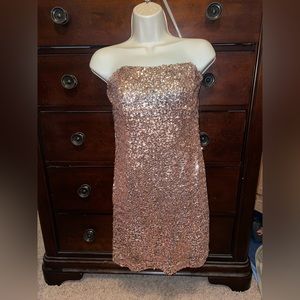 Gold formal dress